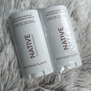 New 2 Pack Native Deodorant